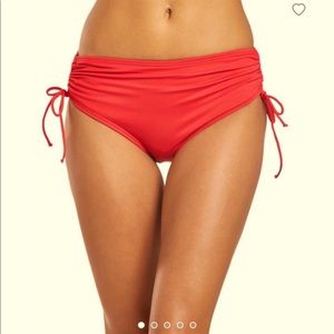 Beach House Side-tie red Tangerine Swim bikini Bottom size 6 never worn